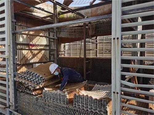 工業冷卻塔的安裝知識,工業冷卻塔安裝過程